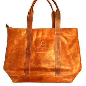 Unisex university of South Carolina leather tote bag
